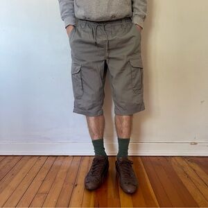 G-Star Men's Cargo Shorts in Light Gray with Drawstring